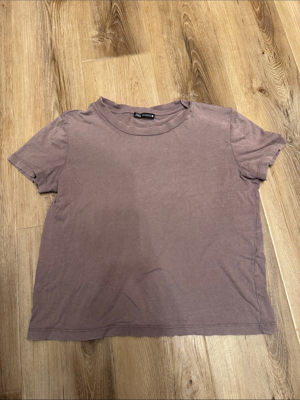 Zara Mauve Tee - Short Sleeve Cotton Crew